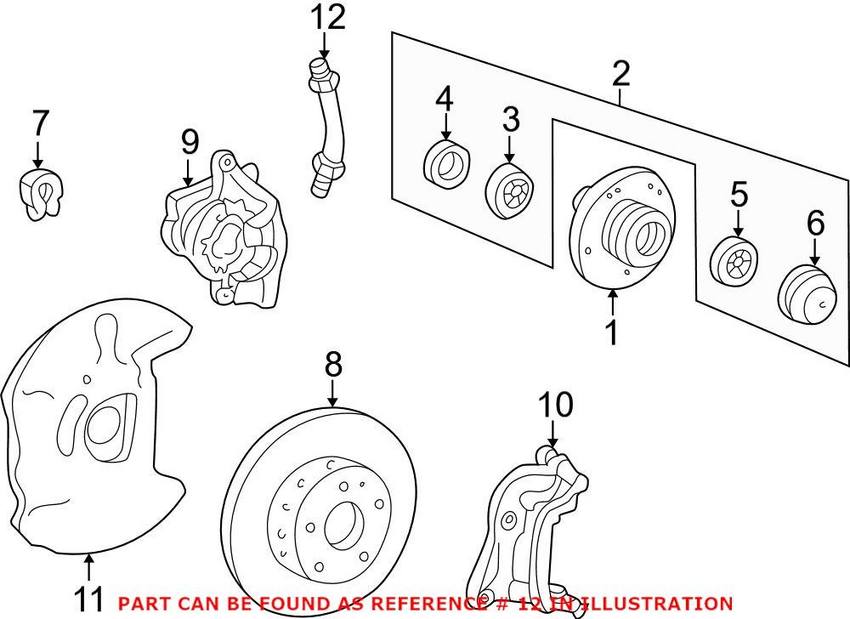 Mercedes Brake Hose - Front 2024200148